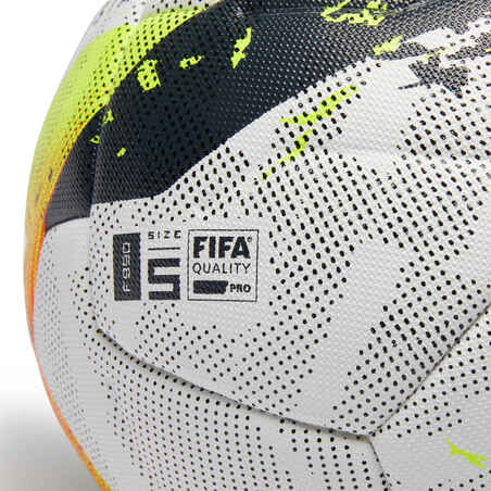 Fotboll F950 FIFA PRO stl 5 värmelimmad Vit