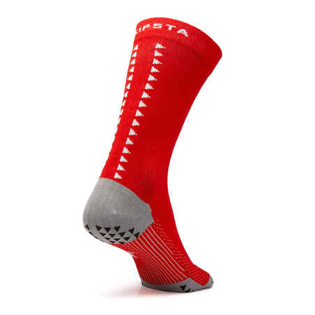 Short Grippy Football Socks Viralto MiD - Red
