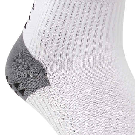 Κοντές αντιολισθητικές κάλτσες ποδοσφαίρου Viralto MiD - Λευκό