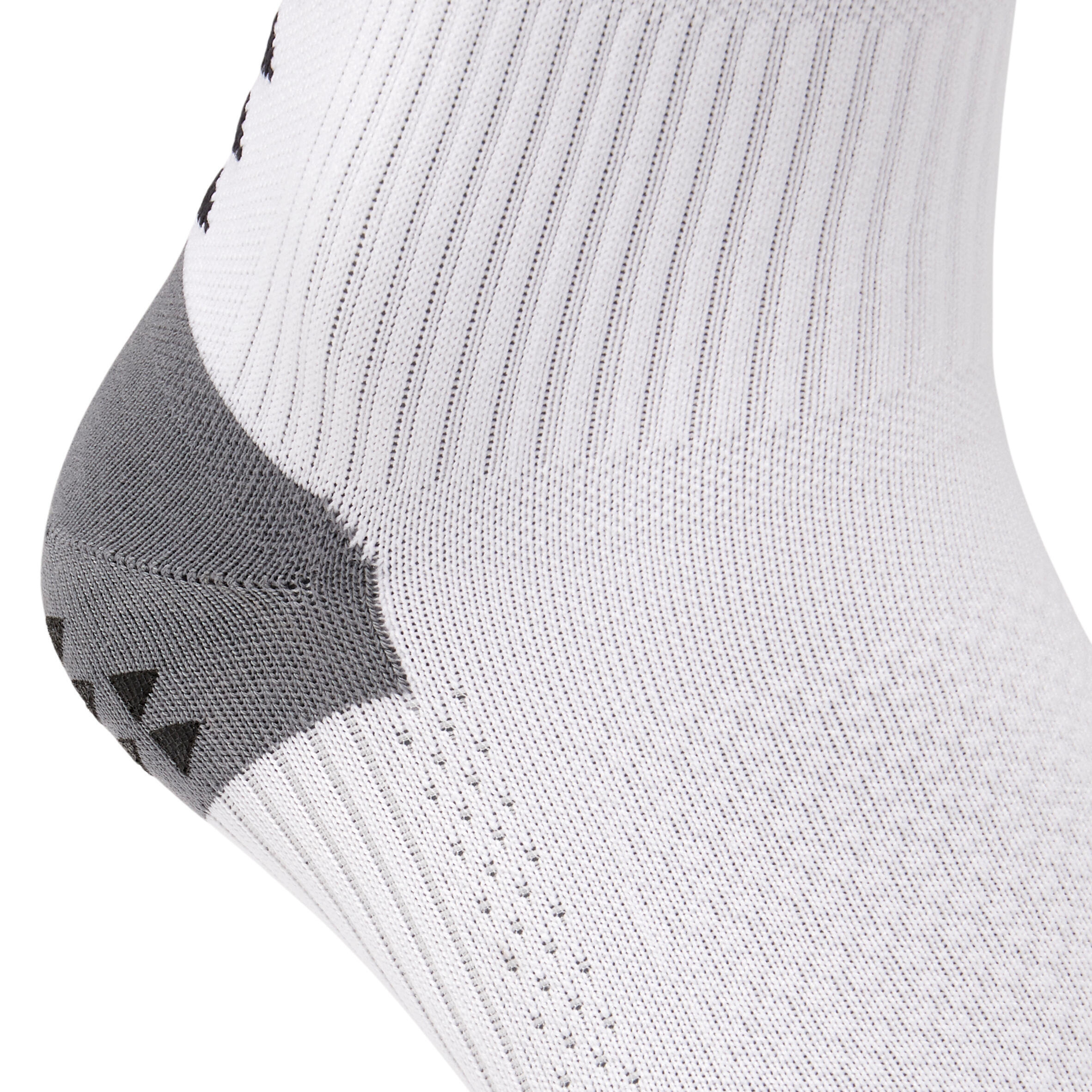 Kids' Football Grippy Socks Viralto II MiD Club - White 5/5