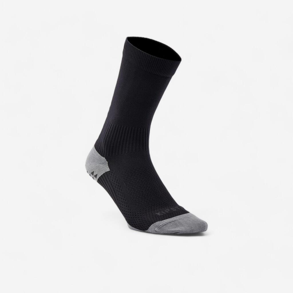 CHAUSSETTES DE FOOTBALL COURTES ADHERENTES VIRALTO II MiD NOIR