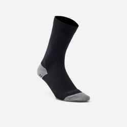 Short Grippy Football Socks Viralto MiD - Black