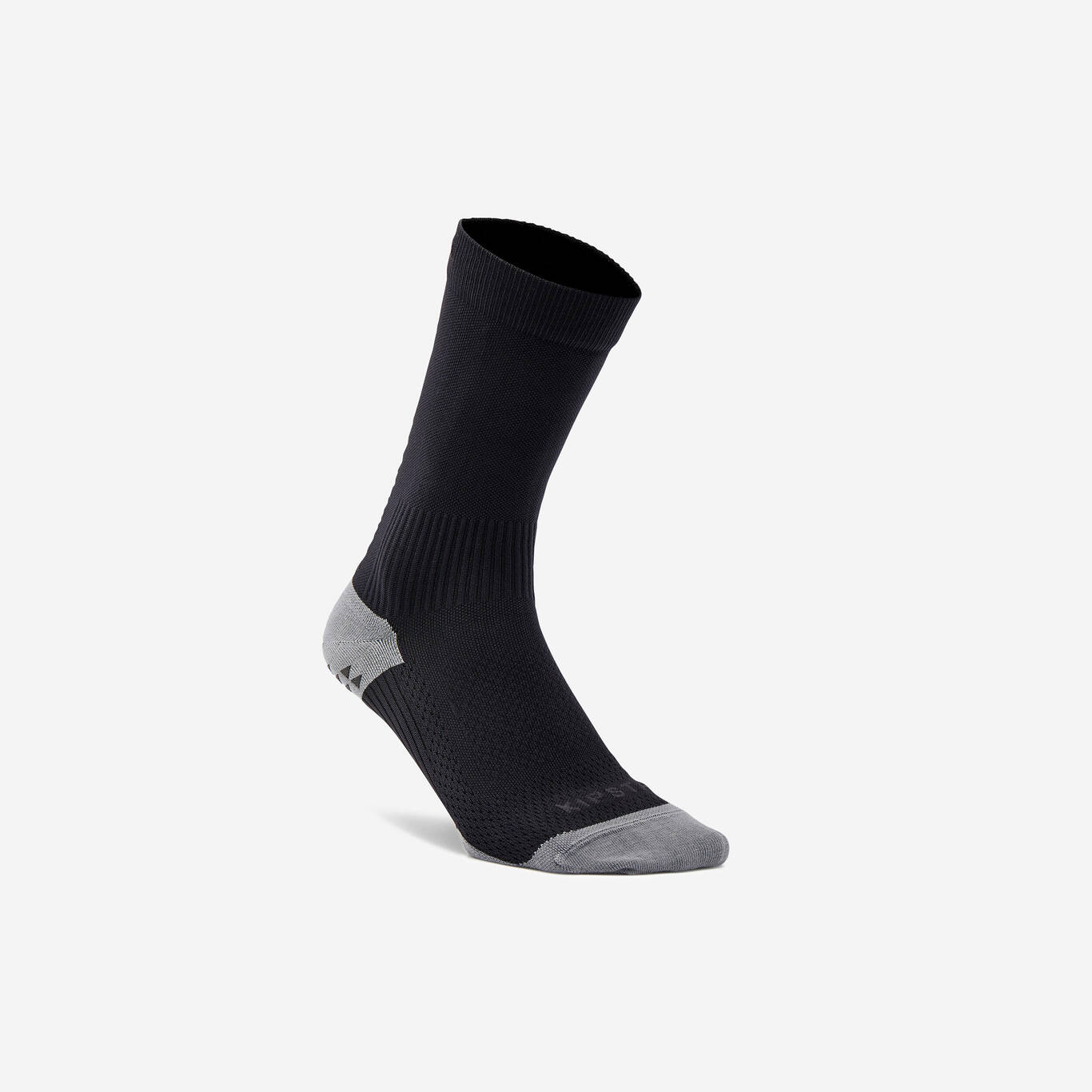 Adult Short Non-Slip Football Socks Viralto MiD - Black