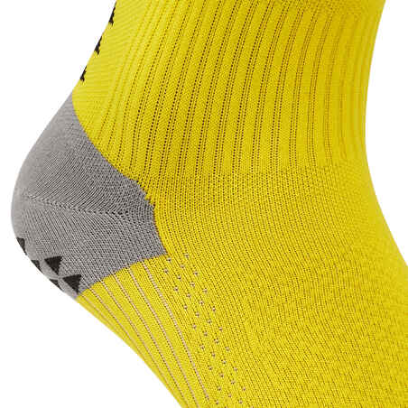 Mid-Rise Grippy Football Socks Viralto MiD II - Yellow