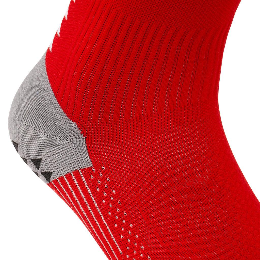 Short Grippy Football Socks Viralto MiD - Black