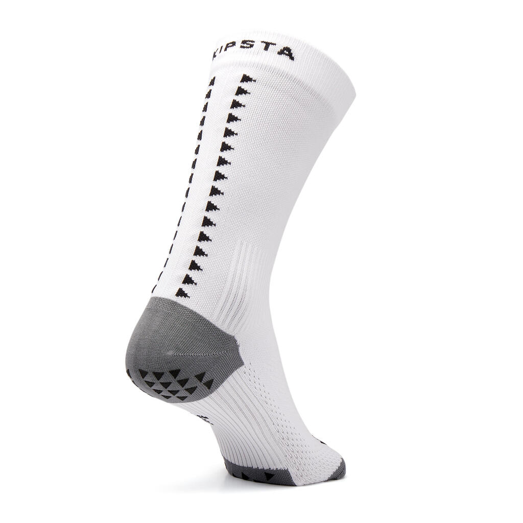 CHAUSSETTES DE FOOTBALL COURTES ADHERENTES VIRALTO II MiD BLANC