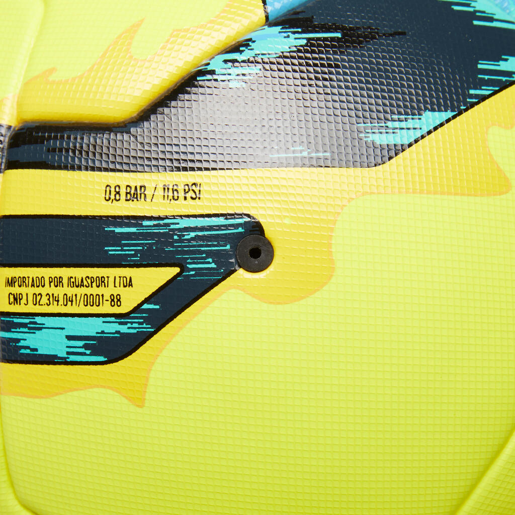 Lopta na plážový futbal BS9 tepelne lepená veľkosť 5 žltá