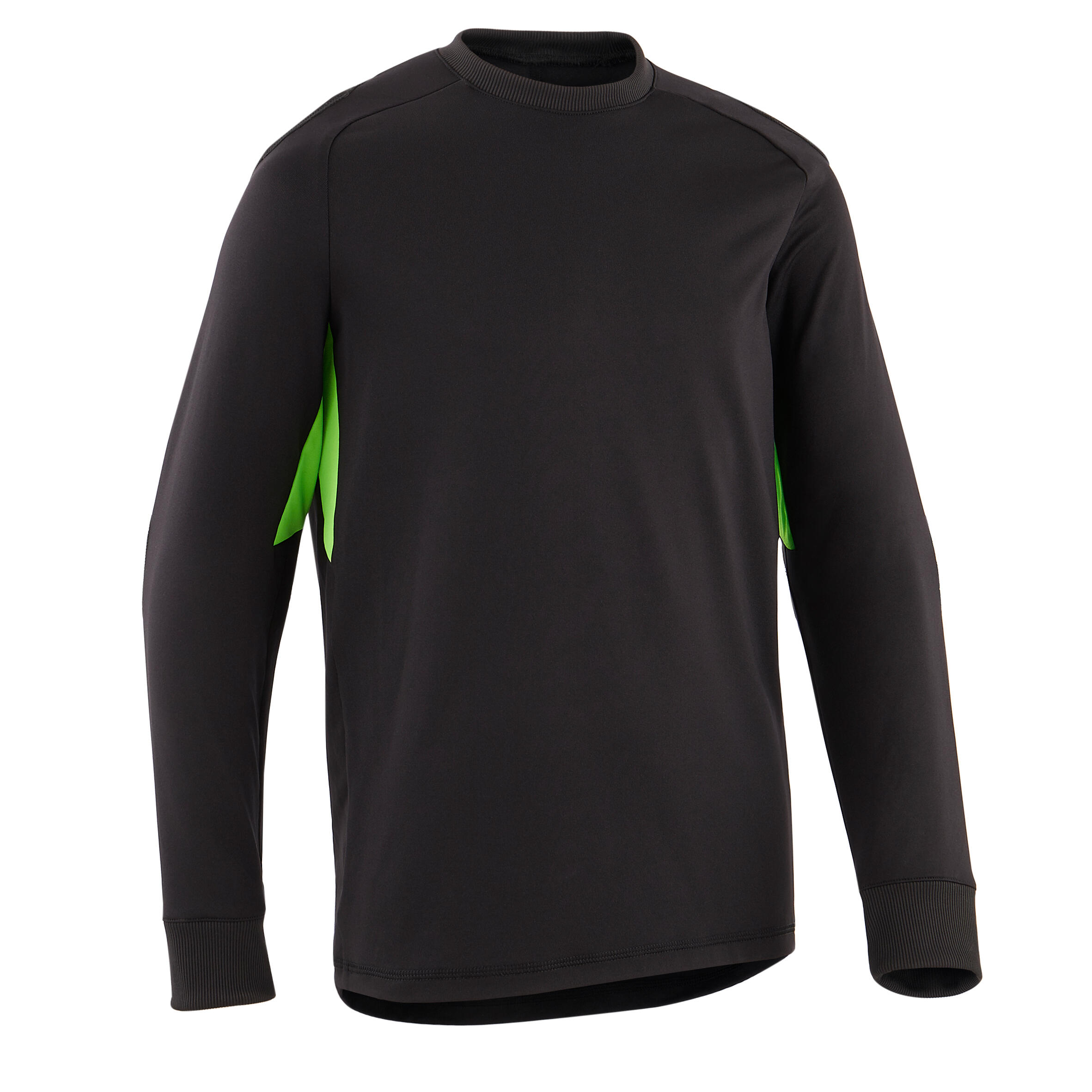 F100 Kids' Football Goalkeeper Shirt - Black 1/7