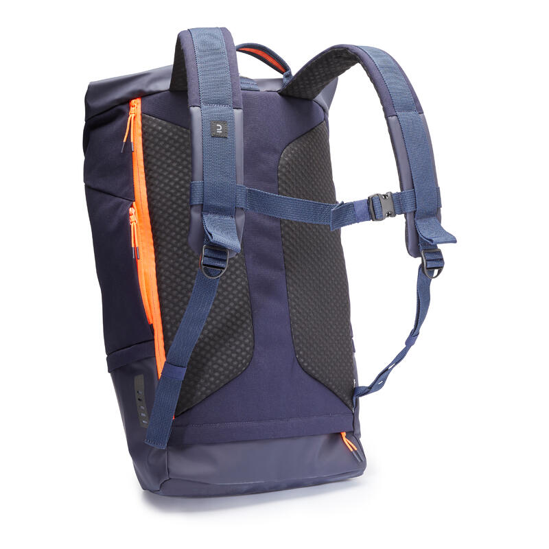 35Litre Backpack Intensive Dark Blue/Orange Decathlon