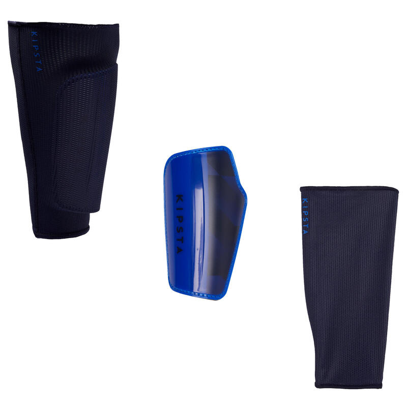 F500 Adult Football Shin Pads - Blue