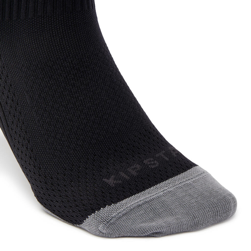 CHAUSSETTES DE FOOTBALL COURTES ADHERENTES VIRALTO II MiD NOIR