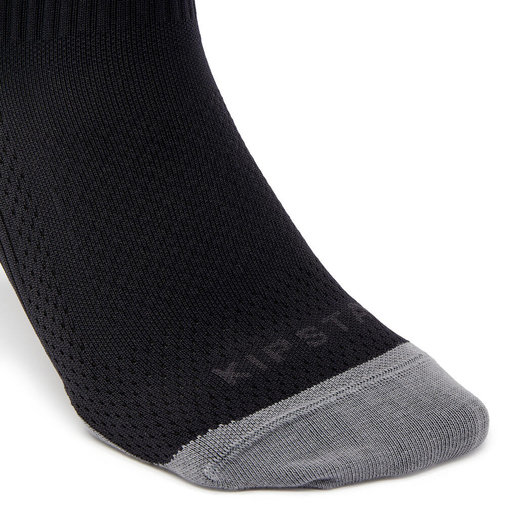 Detské polovysoké futbalové ponožky Viralto MiD II Club čierne