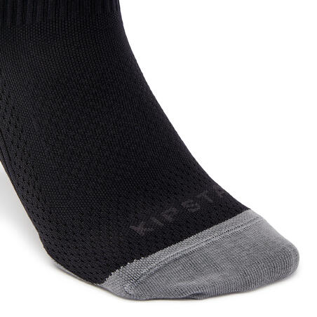 Crne čarape srednje dužine za fudbal VIRALTO MID