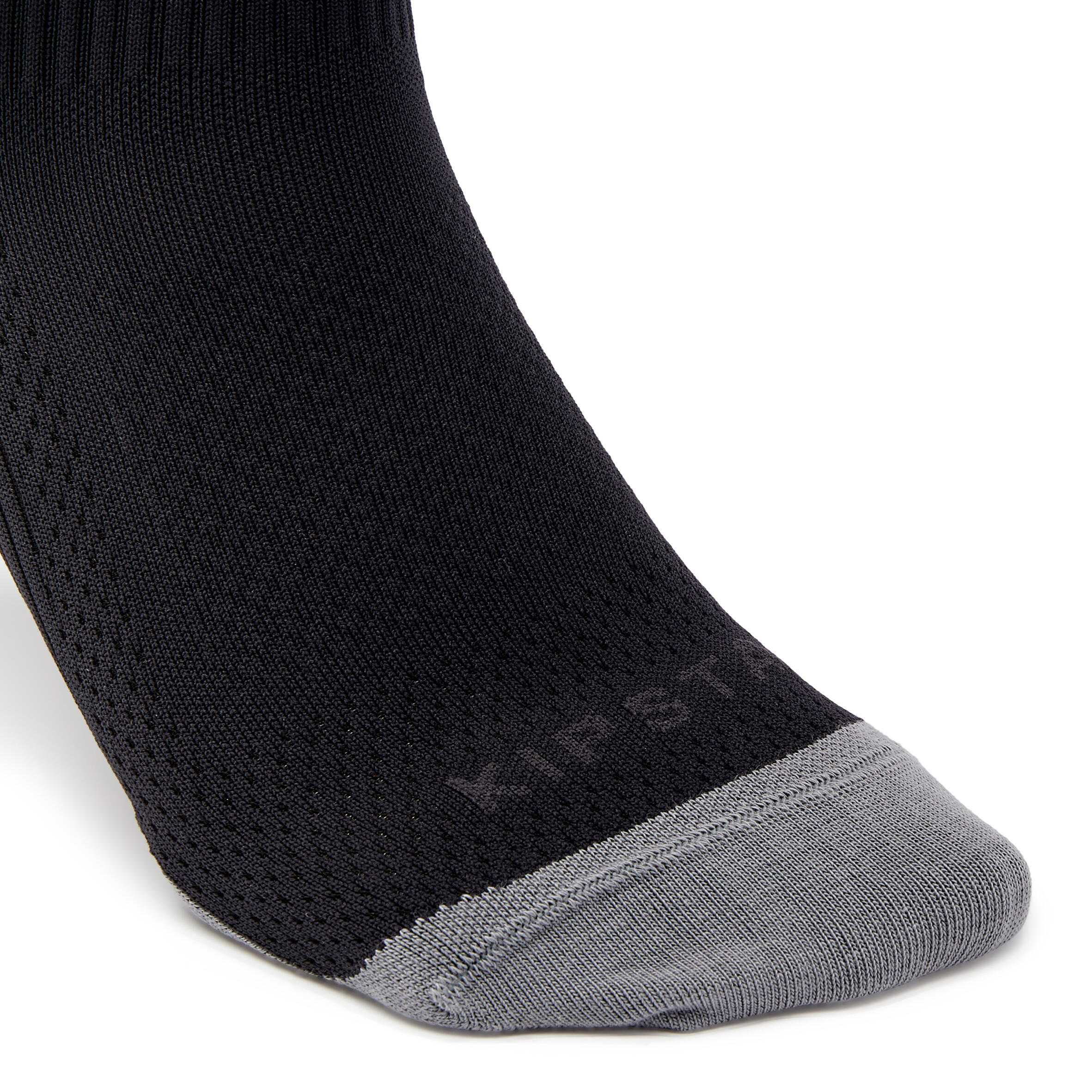 Short Grippy Football Socks Viralto MiD - Black 5/5