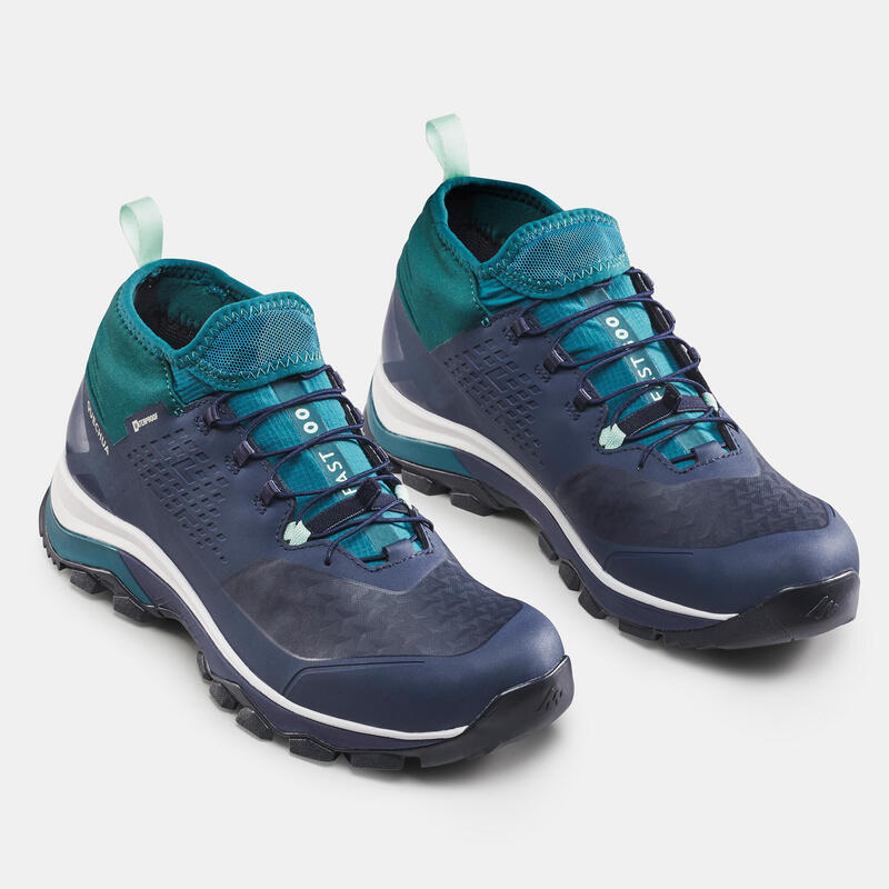 Waterdichte en ultralichte schoenen voor fast hiking dames FH500
