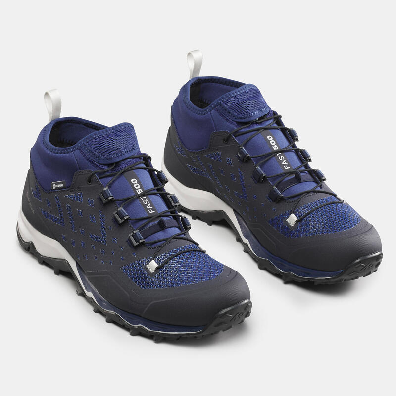 Waterdichte en ultralichte schoenen voor fast hiking heren FH500