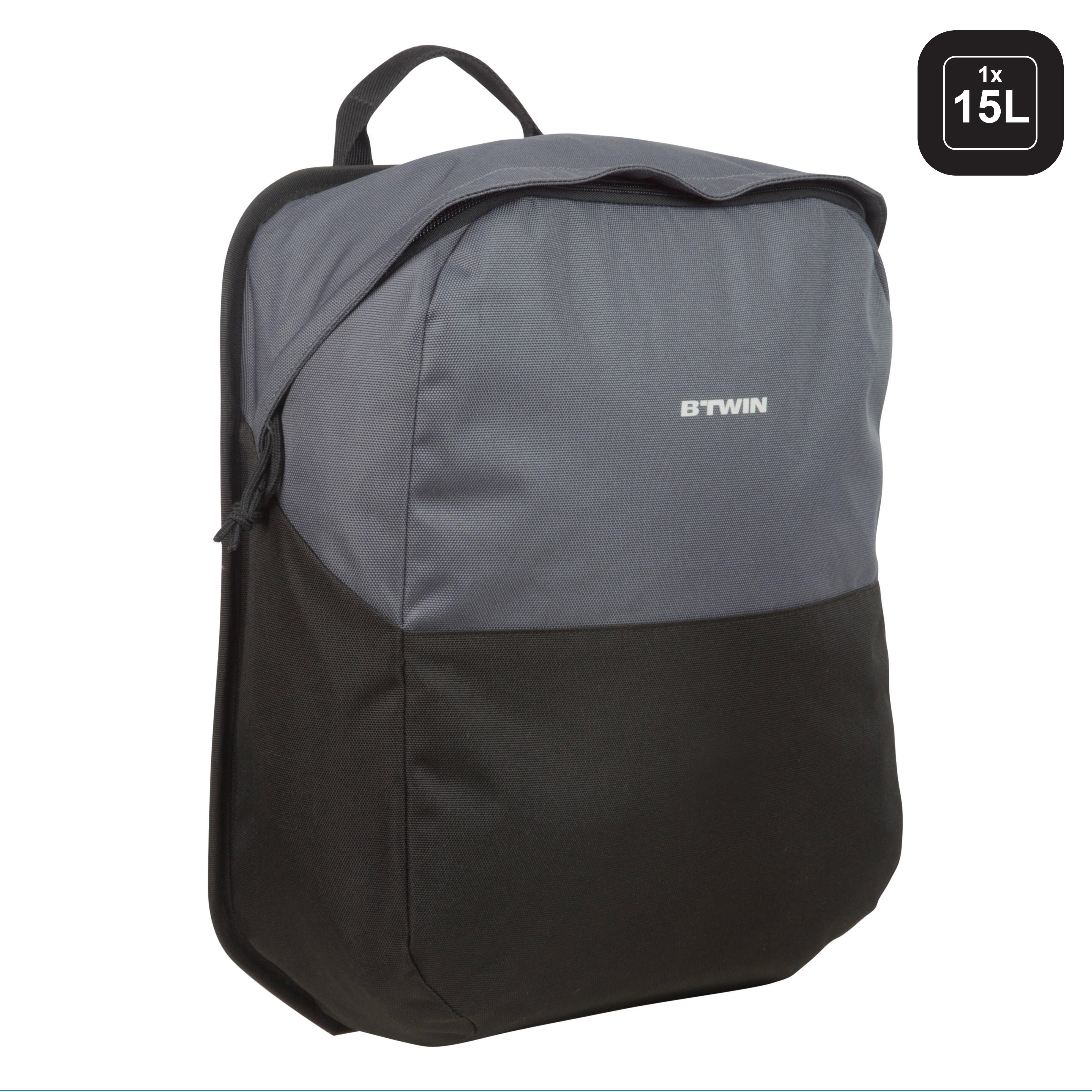 100 Pannier Rack Bike Bag 15L ELOPS Decathlon