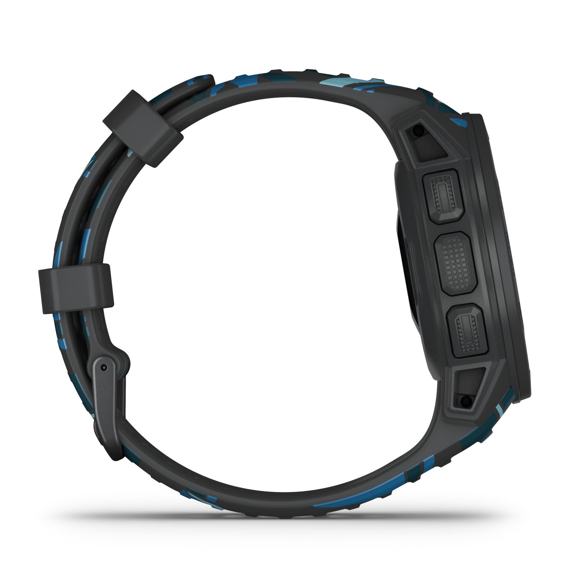 Smartwatch voor surfen windsurfen kitesurfen Instinct Solar blauw | GARMIN  | Decathlon.nl