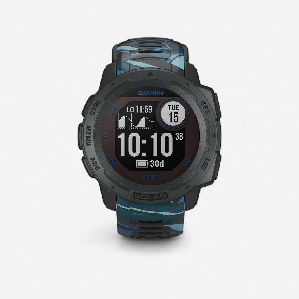 WINDSURFING SURFING KITESURFING SMARTWATCH INSTINCT SOLAR GARMIN - BLUE