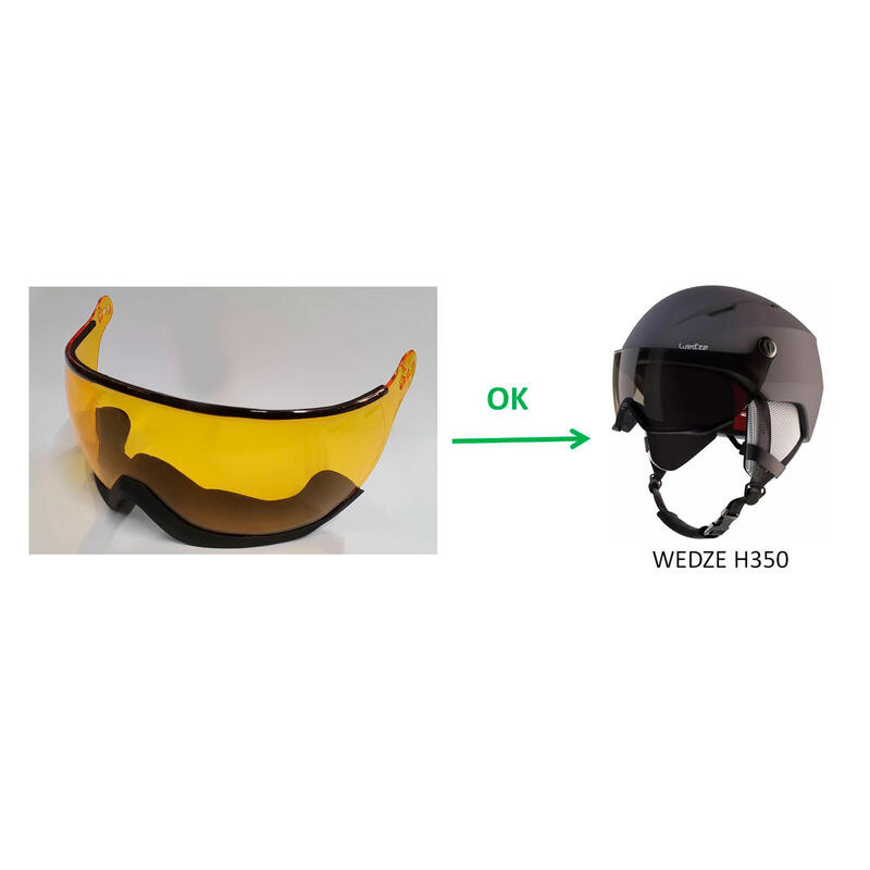 Beépíthető síszemüveg H350 sísisakhoz, S1