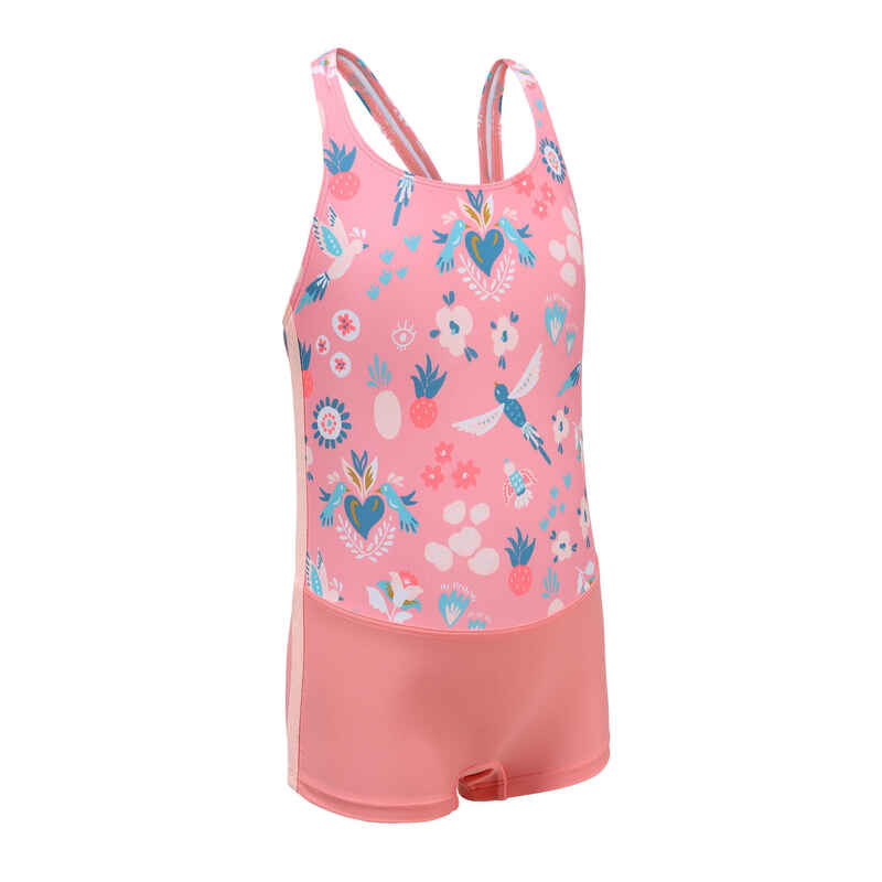 VEGA Shorty 100 Girl's Swimsuit - Coral Pink