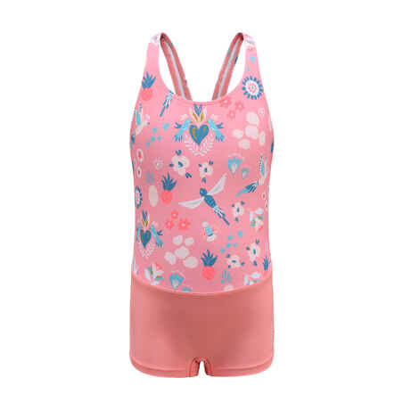 VEGA Shorty 100 Girl's Swimsuit - Coral Pink