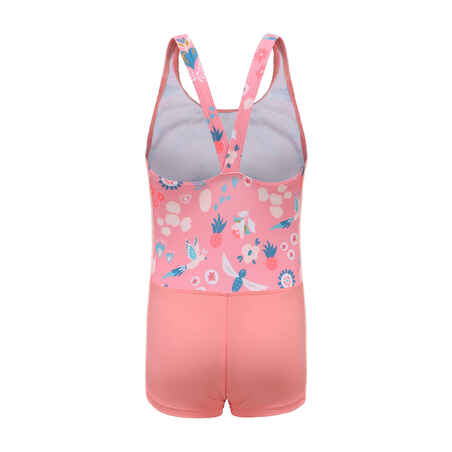VEGA Shorty 100 Girl's Swimsuit - Coral Pink