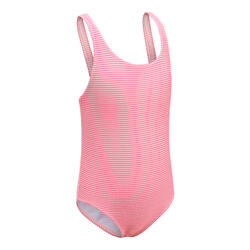 Baby Girls' One-Piece Swimsuit - Pink Stripes Print