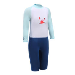 Baby / Kids' long-sleeve UV-protection swimming suit - Blue Print