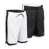 Basketballshorts Wendeshorts SH500R Jungen/Mädchen schwarz/weiss