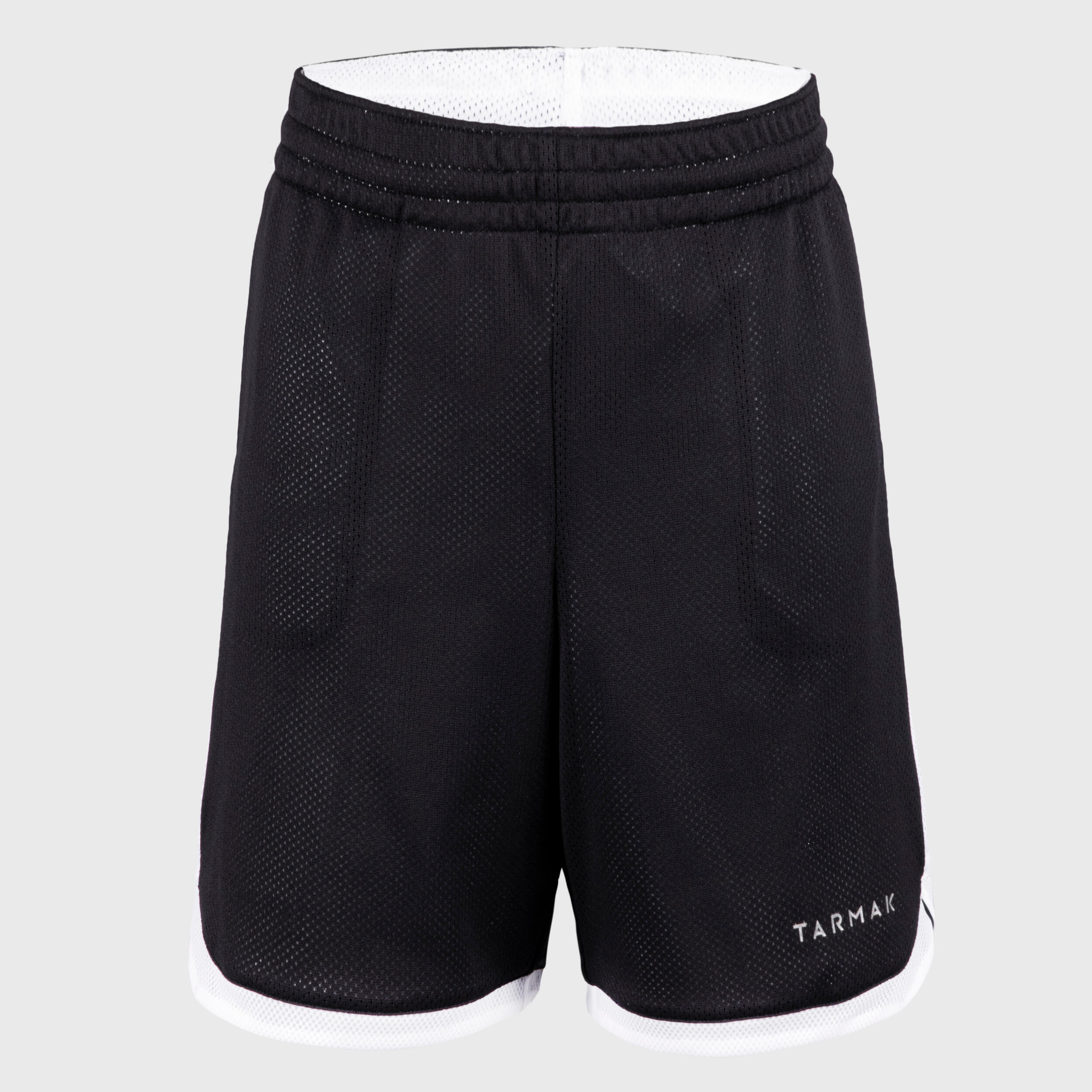 Kids' Reversible Basketball Shorts SH500R - Black/White 2/7