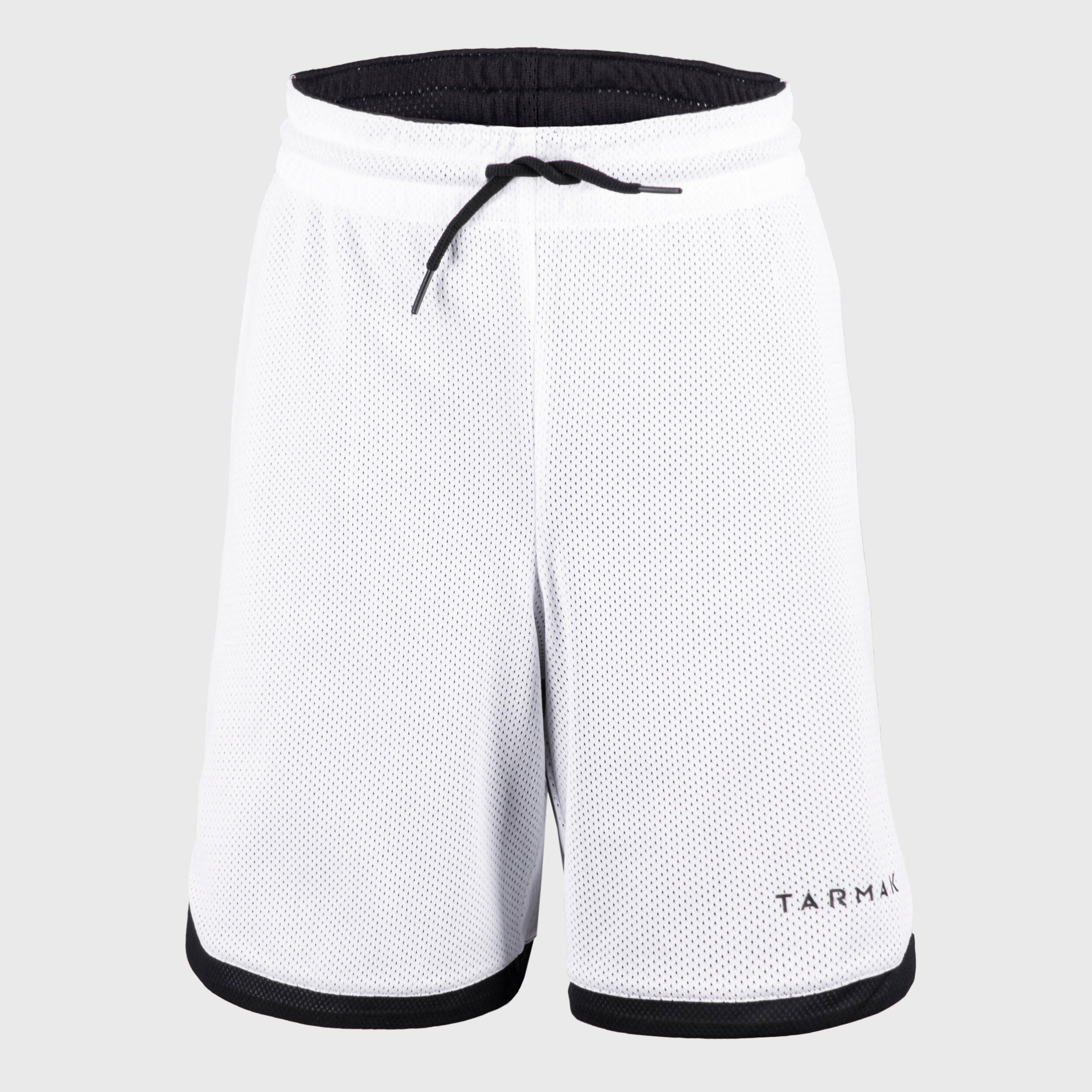 Kids' Reversible Basketball Shorts SH500R - Black/White 3/7