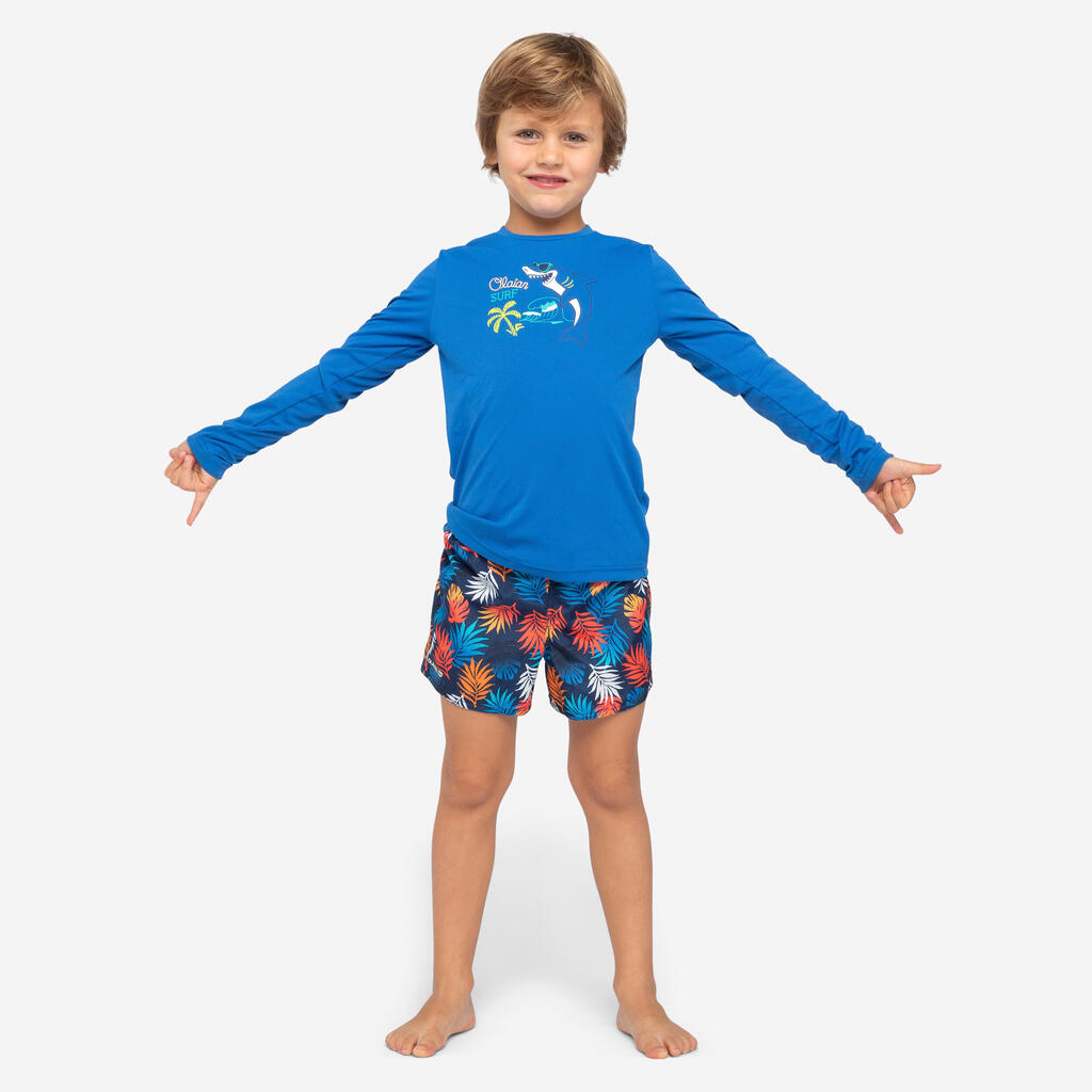 Boy's swim shorts - 100 happysurf red