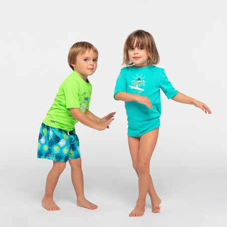 Boy's swim shorts - 100 shadow green