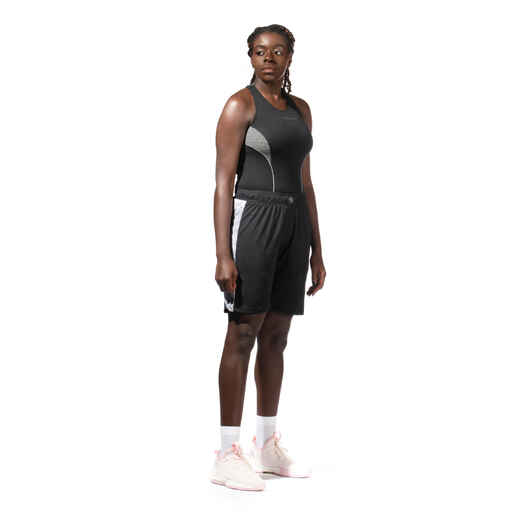 
      Women's Intermediate Sleeveless Basketball Base Layer Jersey - Black
  