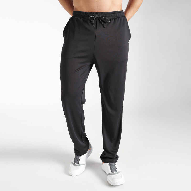 MEN'S CRICKET STRAIGHT FIT TROUSER CTS 500 BLACK