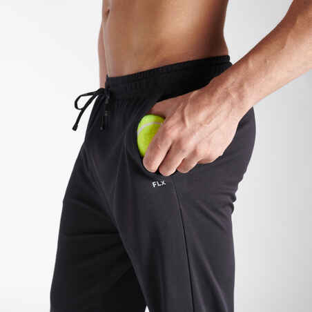 MEN'S CRICKET STRAIGHT FIT TROUSER CTS 500 BLACK