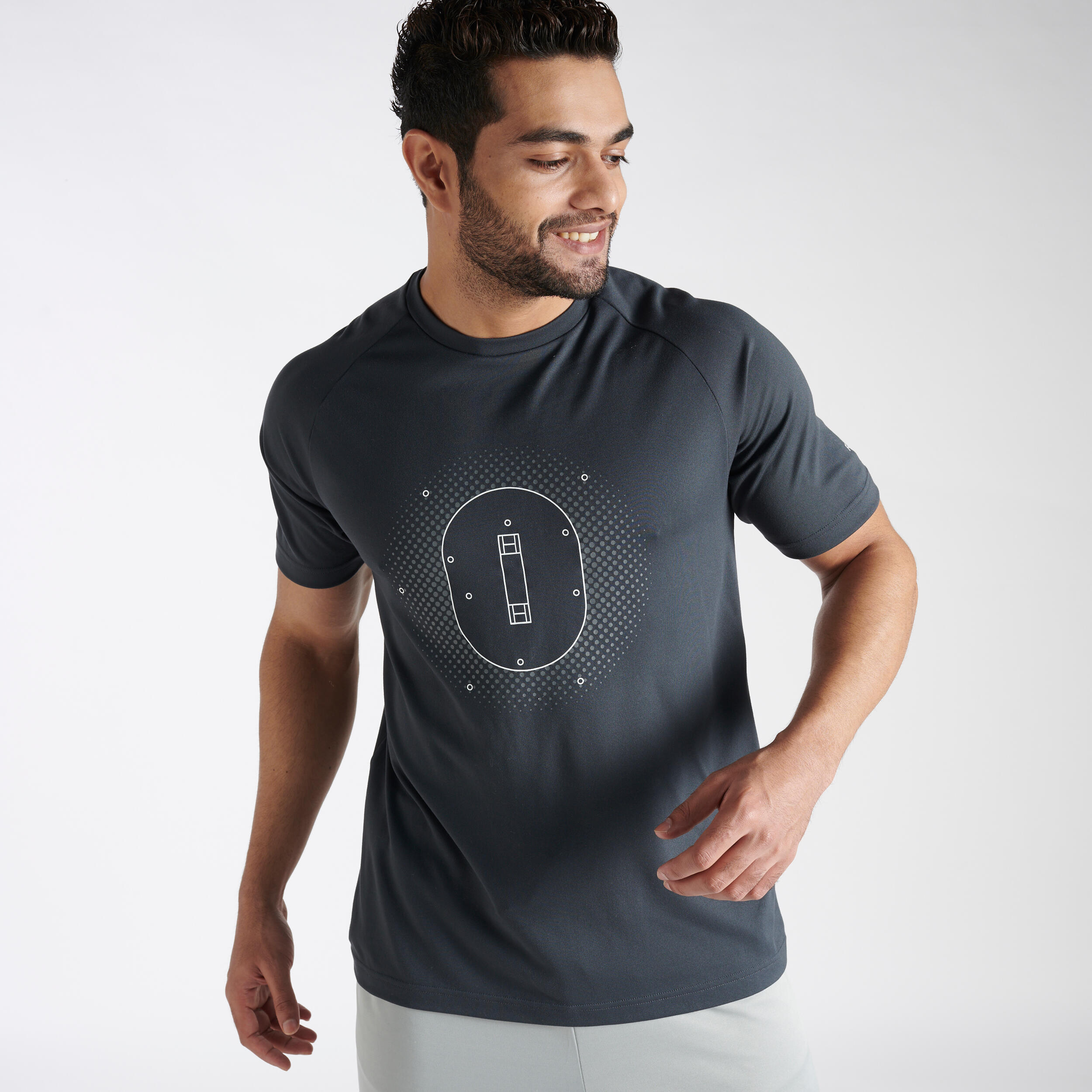 

Men'S Cricket T-Shirt Quick Dry Ct 500 Grey -  By FLX | Decathlon