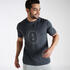 Men cricket t-shirt quick dry ct 500 grey