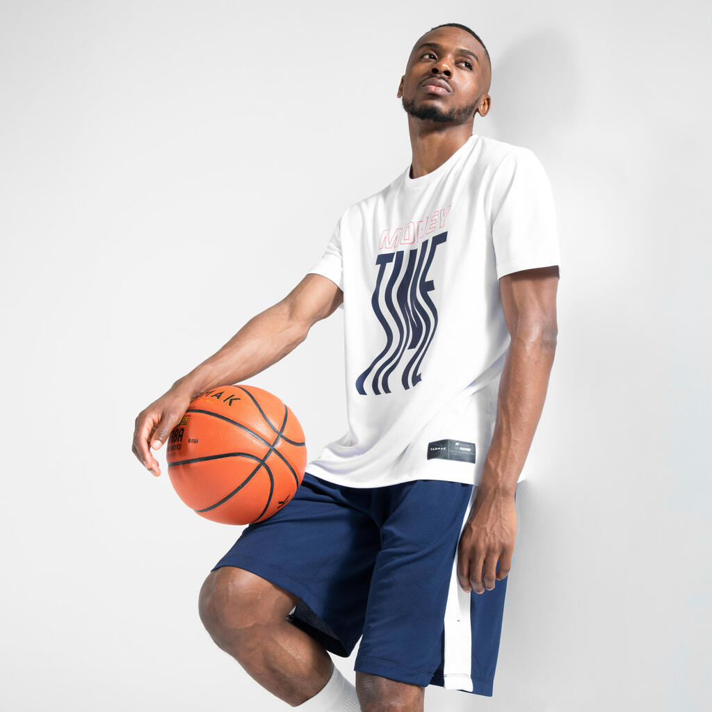 Men's Reversible Basketball Shorts - White/Navy