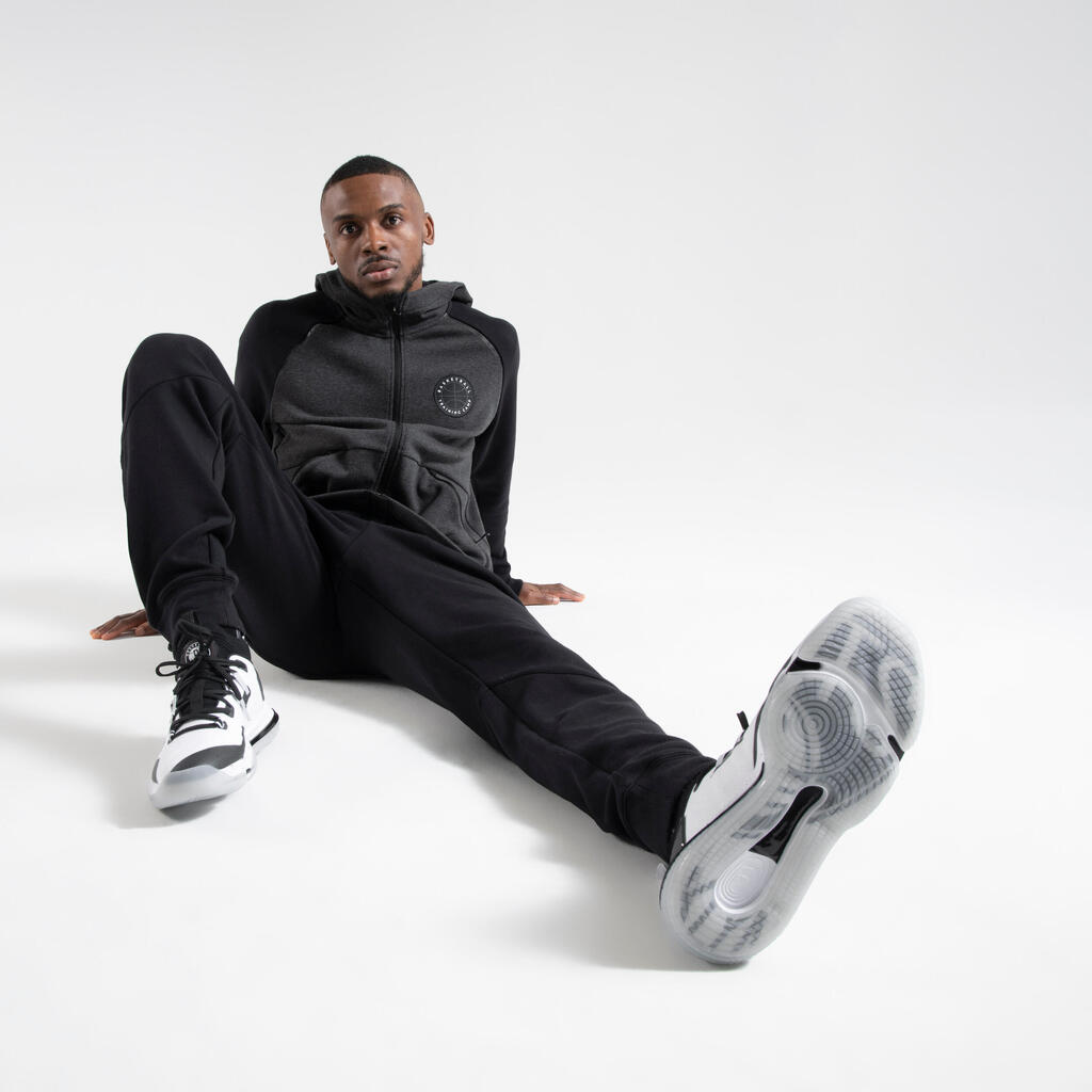 Men's Basketball Tracksuit Bottoms P500 - Grey