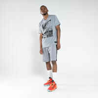 Men's/Women's Basketball T-Shirt/Jersey TS500 Fast - Light Grey