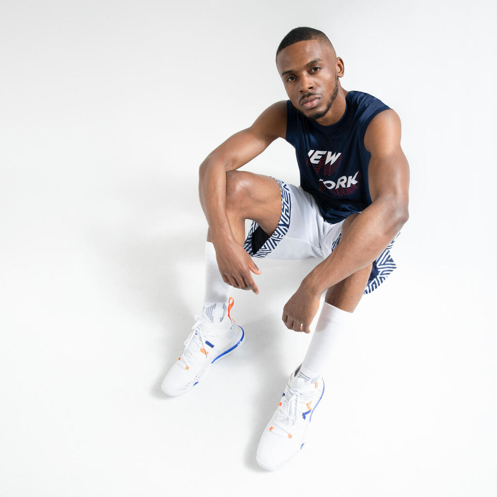 Damen/Herren Basketball Trikot ärmellos - Fast 500 schwarz