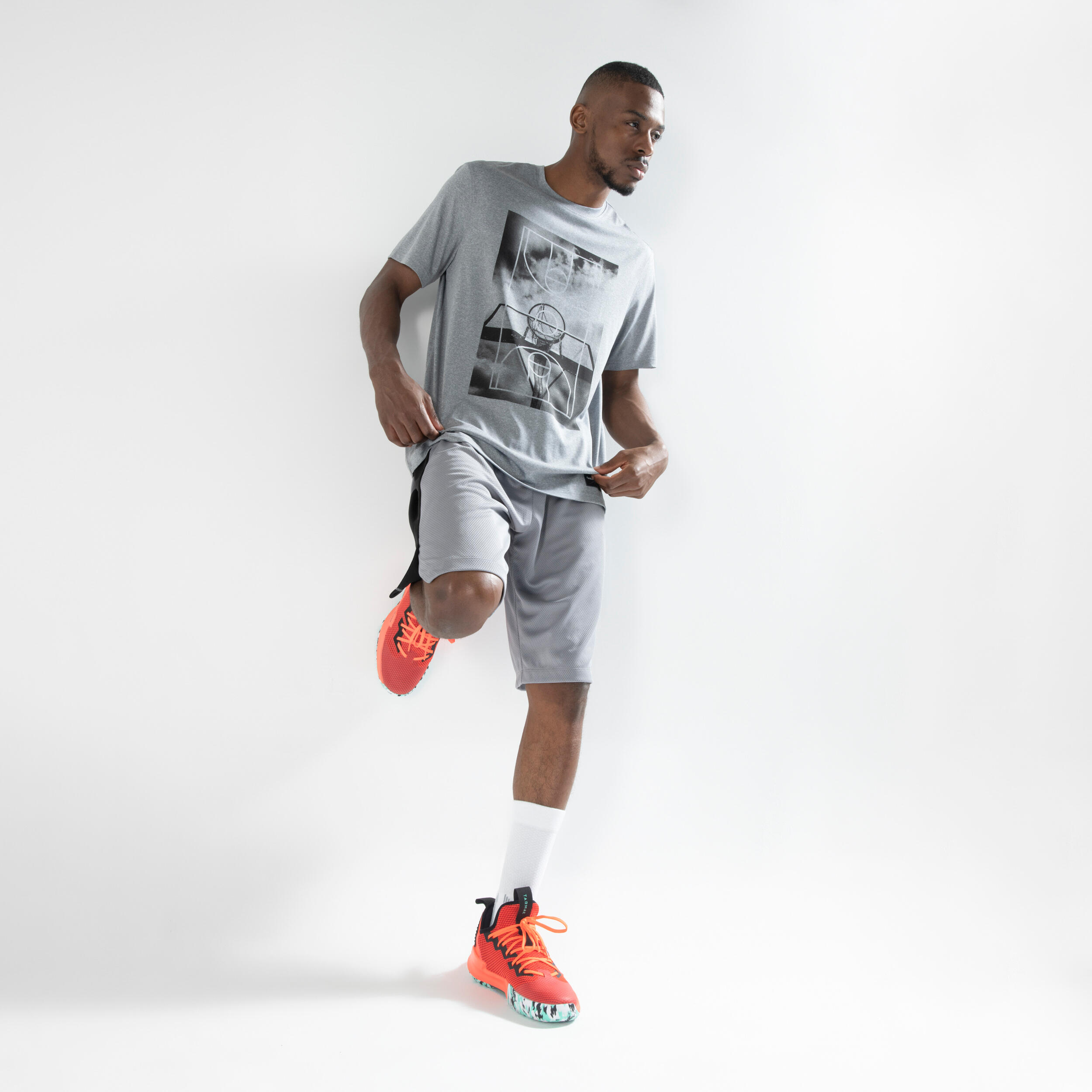 Men's/Women's Basketball T-Shirt/Jersey TS500 Fast - Light Grey 7/7