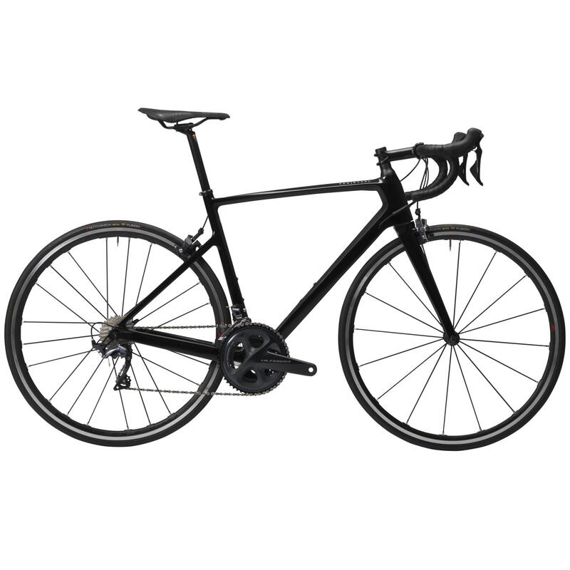 Bicicleta de carretera carbono ultegra Van Rysel EDR CF negro