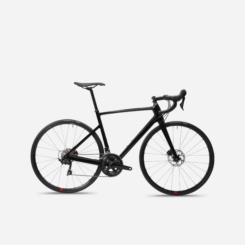 Országúti kerékpár EDR CF 105, tárcsafékes, fekete