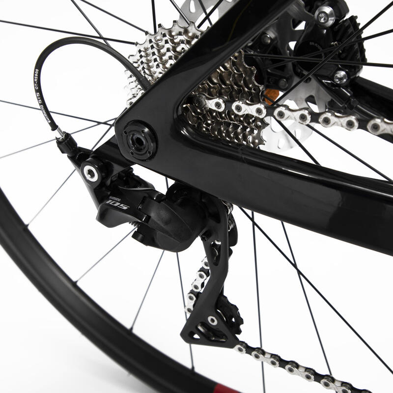 Bici da corsa EDR CF 105 nera