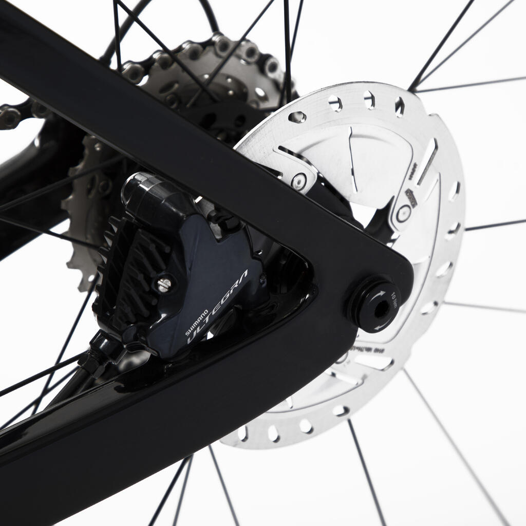 Šosejas velosipēds “EDR CF” ar disku bremzēm ULTEGRA, melns