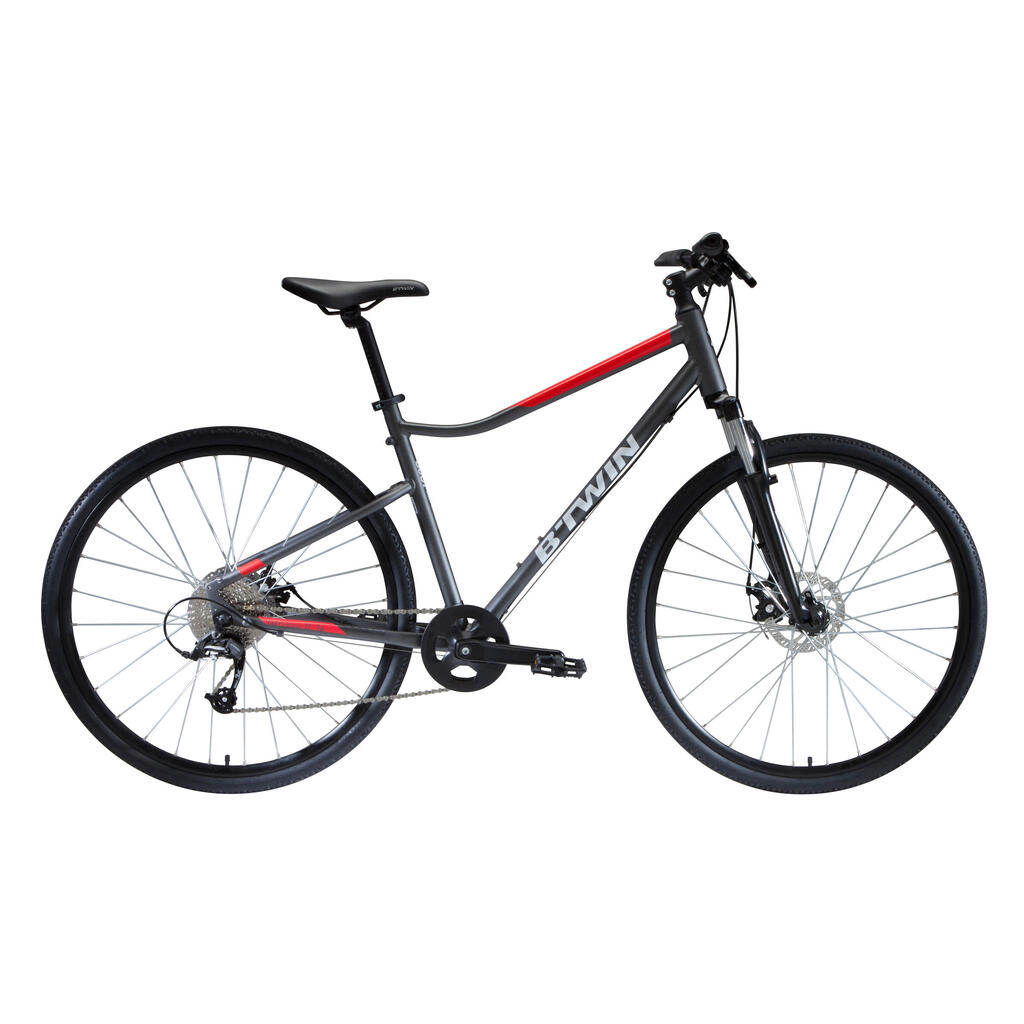 Bicicleta urbana Riverside	Hyc500 gris - rojo