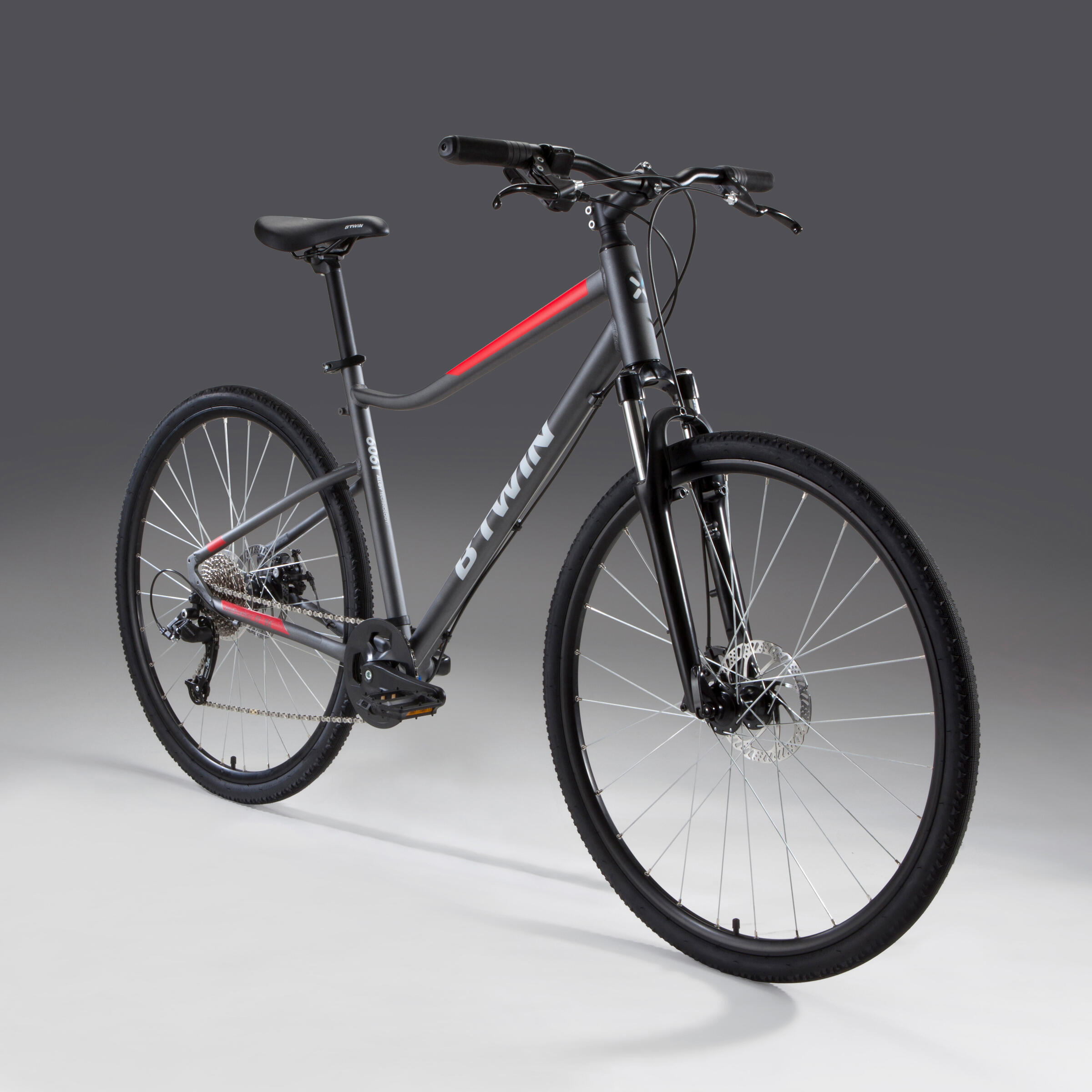 Hybrid Bike with Disc Brakes - HYTR 500 - RIVERSIDE